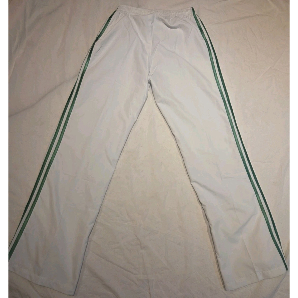 Adidas White Pants Green Stripes Size XL Pre-Owned